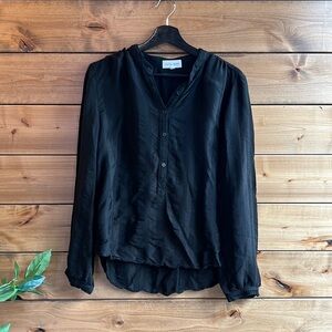 bella dahl Black Longsleeve Blouse Size L